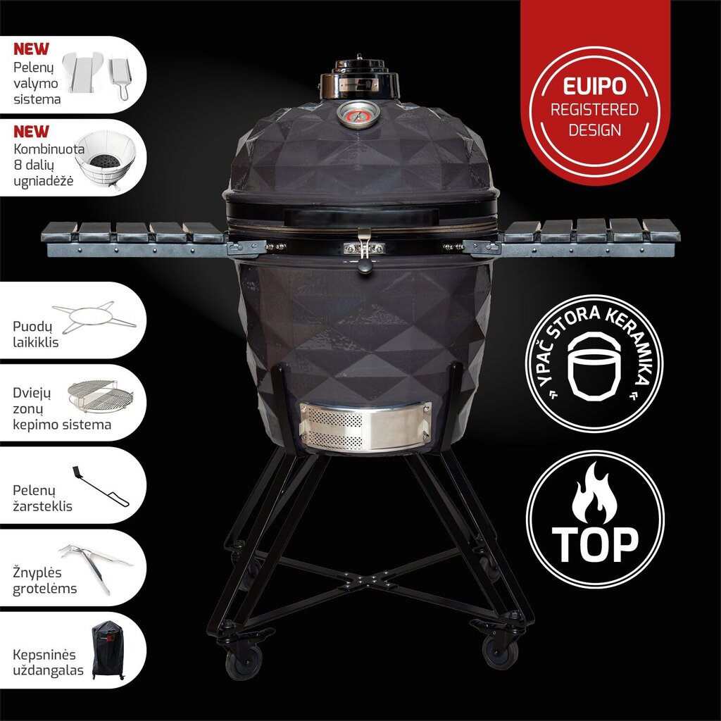 Keraamiline grill KamadoClub PRO 2 PREMIUM, Hall hind ja info | Grillid | kaup24.ee