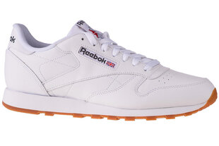 Мужские кроссовки Reebok Classic Lthr 49799, белые цена и информация | Кроссовки для мужчин | kaup24.ee