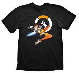 T-Shirt Overwatch - Tracer, Black Size M hind ja info | Fännitooted mänguritele | kaup24.ee