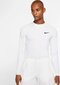 Meeste spordisärk Nike Pro Top LS Tight Mock M BV5592-100, valge цена и информация | Meeste spordiriided | kaup24.ee