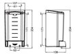 Seebidosaator Mediclinics DJ0020F, must, 1,1 l hind ja info | Vannitoa sisustuselemendid ja aksessuaarid | kaup24.ee