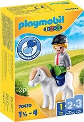 70410 PLAYMOBIL® 1.2.3 Мальчик с пони цена и информация | Конструкторы и кубики | kaup24.ee