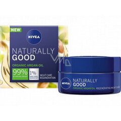 Taastav öökreem Nivea Naturally Good, 50 ml hind ja info | Näokreemid | kaup24.ee