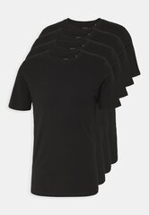 Meeste T-särk Jack & Jones Jacbasic Tee Crew-Neck, 4 Pack, Must hind ja info | Meeste T-särgid | kaup24.ee