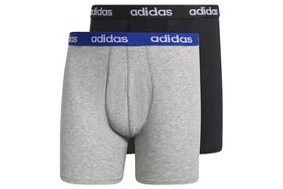 Adidas Trikotaažist Alusriided Linear Brief 2p Black Grey цена и информация | Мужские трусы | kaup24.ee