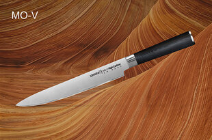 Универсальный кухонный нож для нарезки Samura MO-V 9.0"/230 мм из AUS 8 из японской стали 59 HRC цена и информация | Ножи и аксессуары для них | kaup24.ee