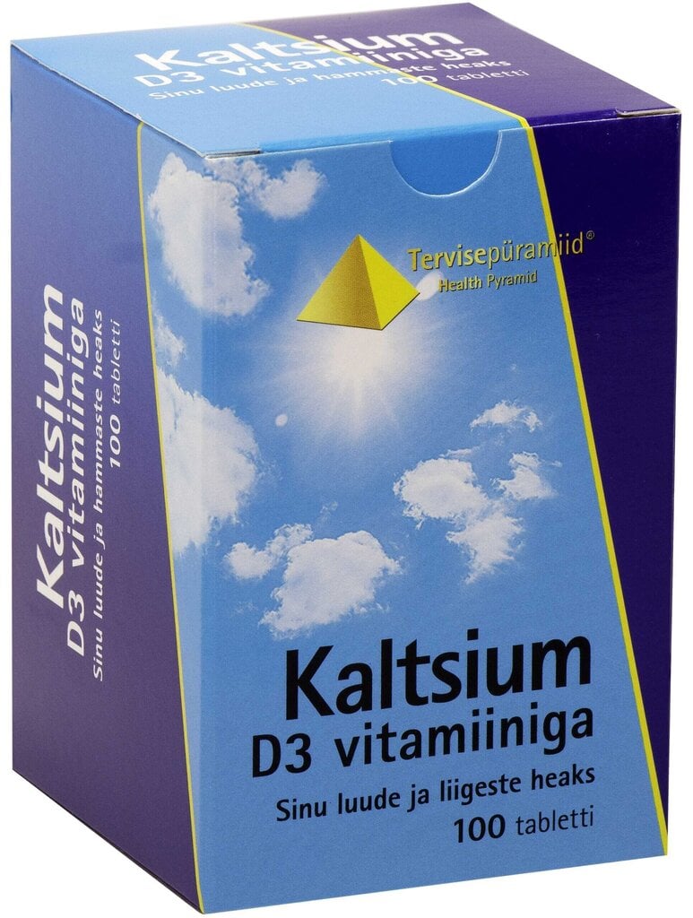 Kaltsium D3 vitamiiniga tabletid N100 hind ja info | Vitamiinid, toidulisandid, immuunsuse preparaadid | kaup24.ee