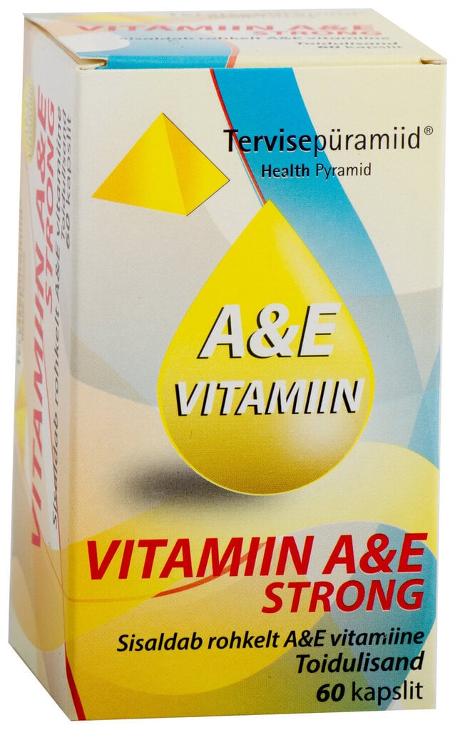 Vitamiin A&E strong kapslid N60 hind ja info | Vitamiinid, toidulisandid, preparaadid tervise heaoluks | kaup24.ee