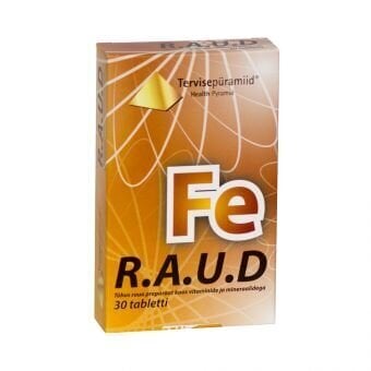 R.A.U.D tabletid N30 hind ja info | Vitamiinid, toidulisandid, immuunsuse preparaadid | kaup24.ee