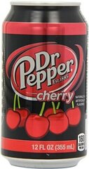 Gaseeritud jook &quot;Dr. Pepper&quot; Cherry blik, 355 ml, kirsimaitseline hind ja info | Külmad joogid | kaup24.ee