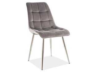 Комплект из 4 стульев Signal Meble Chic, серый/хром цена и информация | Стулья для кухни и столовой | kaup24.ee