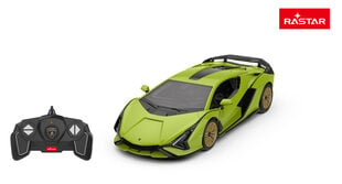 Радиоуправляемая автомодель-конструктор Rastar Lamborghini Sian 1:18, 97400 цена и информация | Развивающий мелкую моторику - кинетический песок KeyCraft NV215 (80 г) детям от 3+ лет, бежевый | kaup24.ee