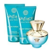 Versace Dylan Turquoise komplekt: EDT naistele 50 ml + dušigeel 50 ml + ihupiim 50 ml цена и информация | Женские духи | kaup24.ee