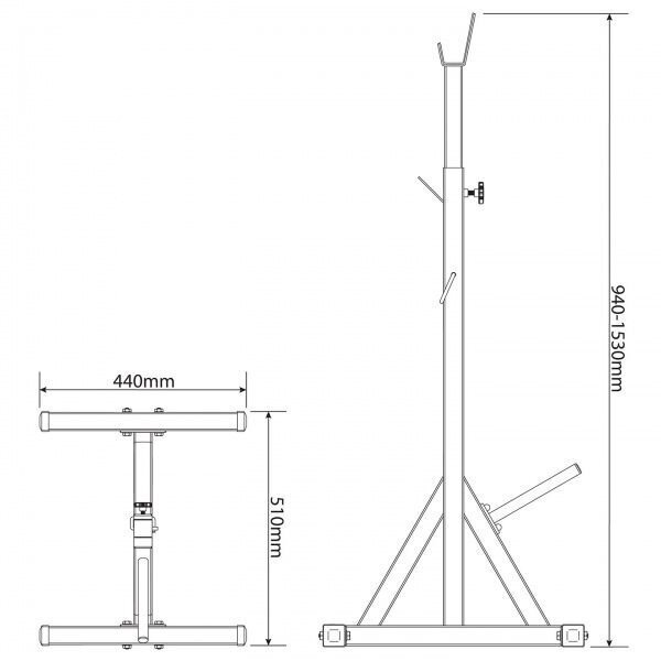 Treeningkangi tugi (2 tk.) KSH015 цена и информация | Treeningpingid | kaup24.ee