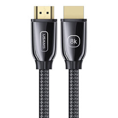 Usams 8K HDMI 2m, must цена и информация | Кабели и провода | kaup24.ee