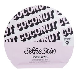 Leht-näomask Victoria's Secret Pink Selfie Skin Coconut Oil Nourishing Sheet Mask, 20 g hind ja info | Näomaskid, silmamaskid | kaup24.ee