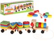 Puidust rong klotsidega, 30 cm hind ja info | Poiste mänguasjad | kaup24.ee