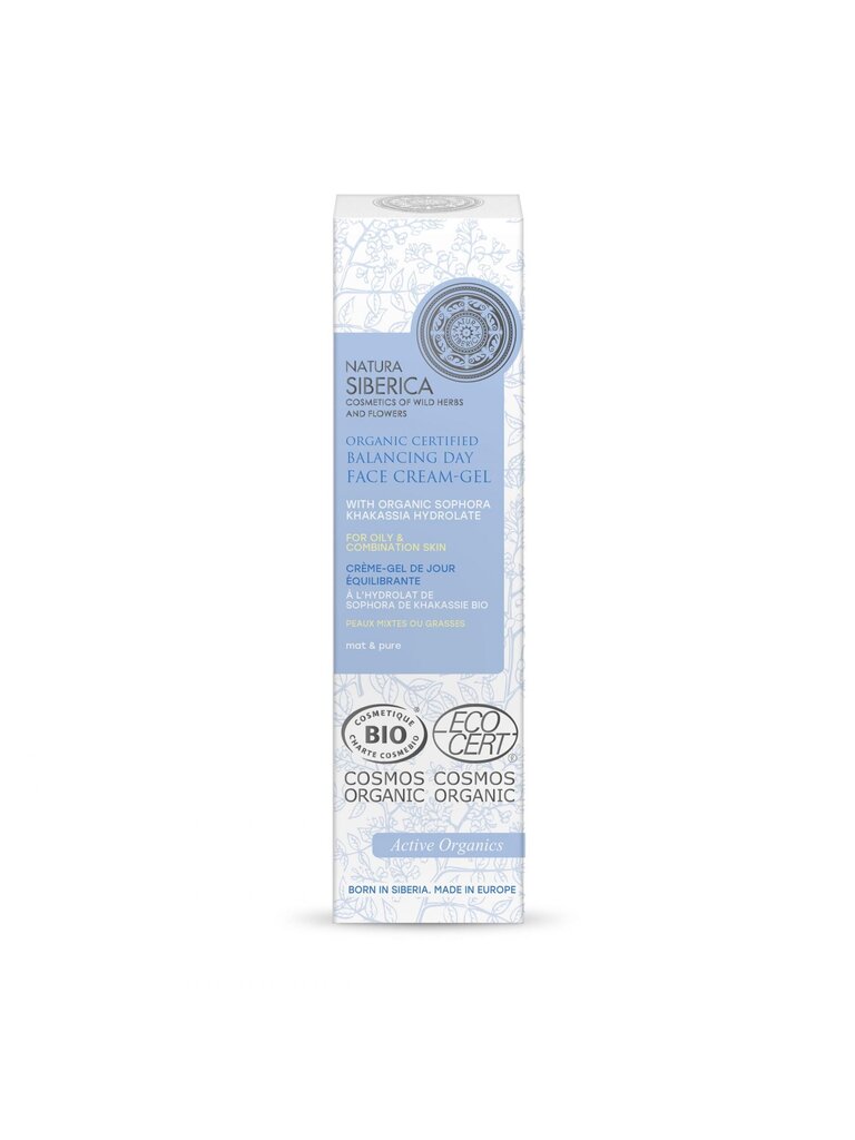 NATURA SIBERICA Organic Certified Tasakaalustav kreem-geel rasusele nahale 50ml цена и информация | Näokreemid | kaup24.ee