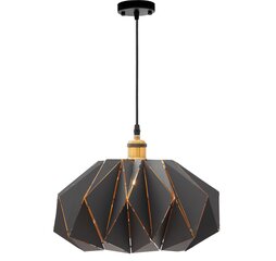 Rippvalgusti Origami, 35 cm, Black цена и информация | Потолочный светильник, 38 x 38 x 24 см | kaup24.ee