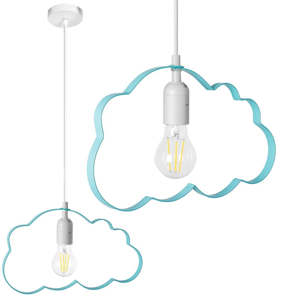 Laste rippvalgusti Cloud, Blue цена и информация | Lastetoa valgustid | kaup24.ee