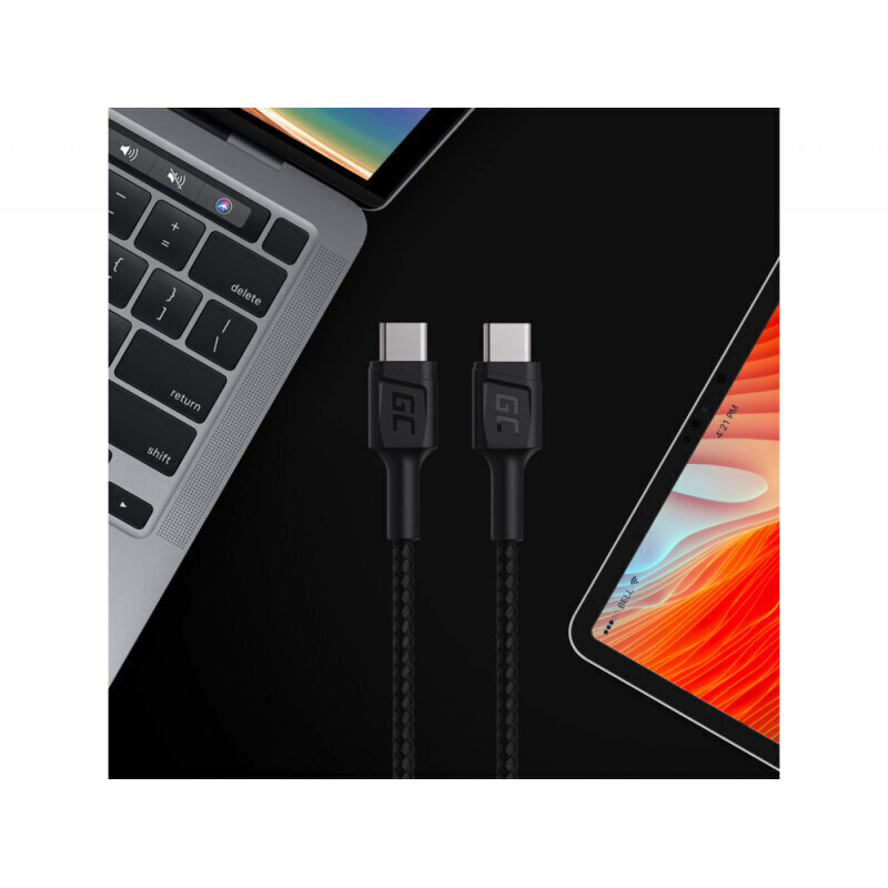 Green Cell KABGC30, USB-C, 1.2 m hind ja info | Kaablid ja juhtmed | kaup24.ee