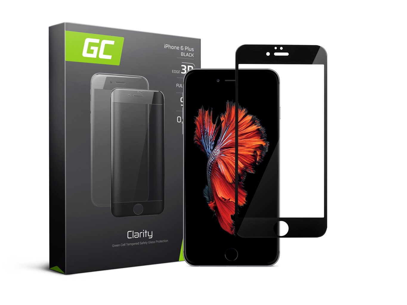 Kaitseklaas Green Cell GC Clarity, Apple iPhone 6 Plus/6S Plus jaoks hind ja info | Ekraani kaitsekiled | kaup24.ee