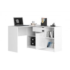 Письменный стол с комодом NORE B17, белый цена и информация | Компьютерные, письменные столы | kaup24.ee