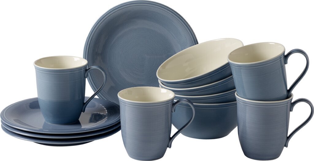 Like by Villeroy & Boch 12-osaline nõudekomplekt Color Loop Horizon цена и информация | Klaasid, tassid ja kannud | kaup24.ee