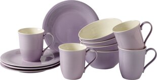 Like by Villeroy & Boch комплект для завтрака из 12 частей Color Loop, фиолетовый цена и информация | Посуда, тарелки, обеденные сервизы | kaup24.ee