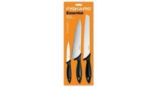 Fiskars Essential стартовый комплект из 3-х частей цена и информация | Ножи и аксессуары для них | kaup24.ee