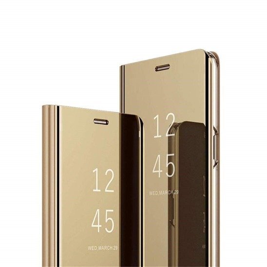 Mocco Clear View Cover Case For Samsung Galaxy A42 5G Gold цена и информация | Telefoni kaaned, ümbrised | kaup24.ee