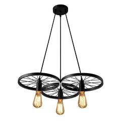 Rippvalgusti Retro Wheel 3 цена и информация | Потолочный светильник, 38 x 38 x 24 см | kaup24.ee