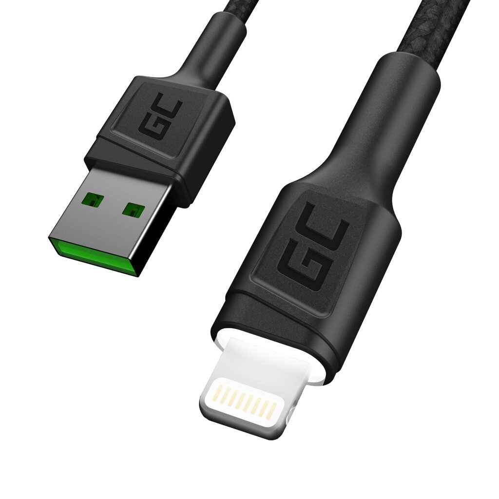 Green Cell KABGC05, USB - Lightning, 1.2m цена и информация | Mobiiltelefonide kaablid | kaup24.ee