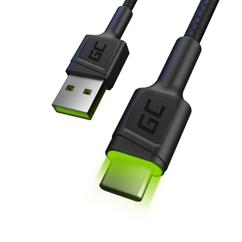 Green Cell KABGC13, USB - USB-C, 2m hind ja info | Mobiiltelefonide kaablid | kaup24.ee