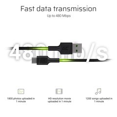 Green Cell KABGC10 hind ja info | Mobiiltelefonide kaablid | kaup24.ee