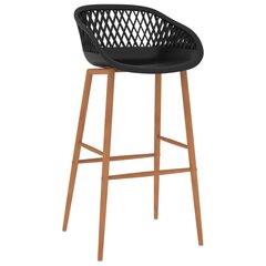 Барные стулья, 2 шт., черный цена и информация | Стулья для кухни и столовой | kaup24.ee
