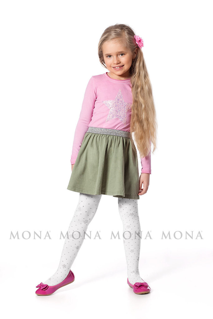 Tüdrukute mustriga sukkpüksid MONA Fiorella 01 60 den Tulip hind ja info | Tüdrukute sukkpüksid ja sokid | kaup24.ee