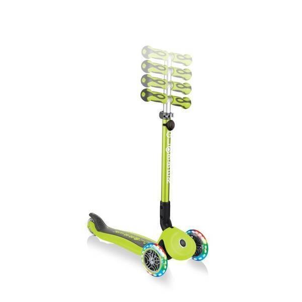 Laste tõukeratas Globber GO UP Deluxe Lights Lime Green hind ja info | Tõukerattad | kaup24.ee