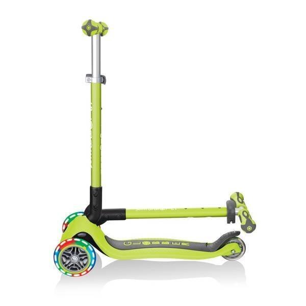 Laste tõukeratas Globber GO UP Deluxe Lights Lime Green hind ja info | Tõukerattad | kaup24.ee