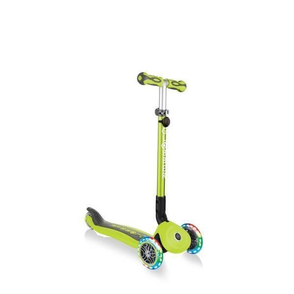 Laste tõukeratas Globber GO UP Deluxe Lights Lime Green hind ja info | Tõukerattad | kaup24.ee