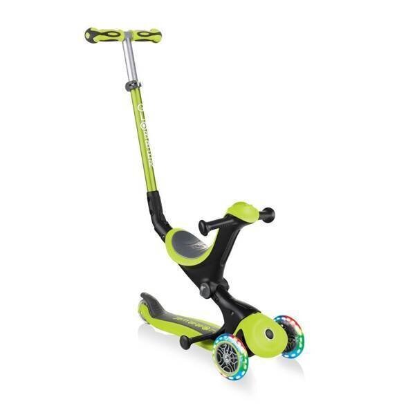 Laste tõukeratas Globber GO UP Deluxe Lights Lime Green hind ja info | Tõukerattad | kaup24.ee