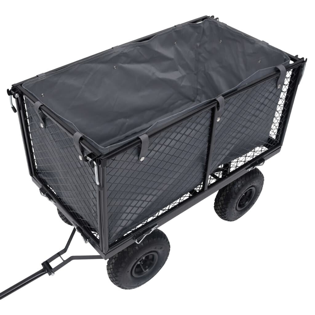 Sodo vežimėlio įdėklas, 86x46x41cm, pilkas hind ja info | Aiakärud | kaup24.ee