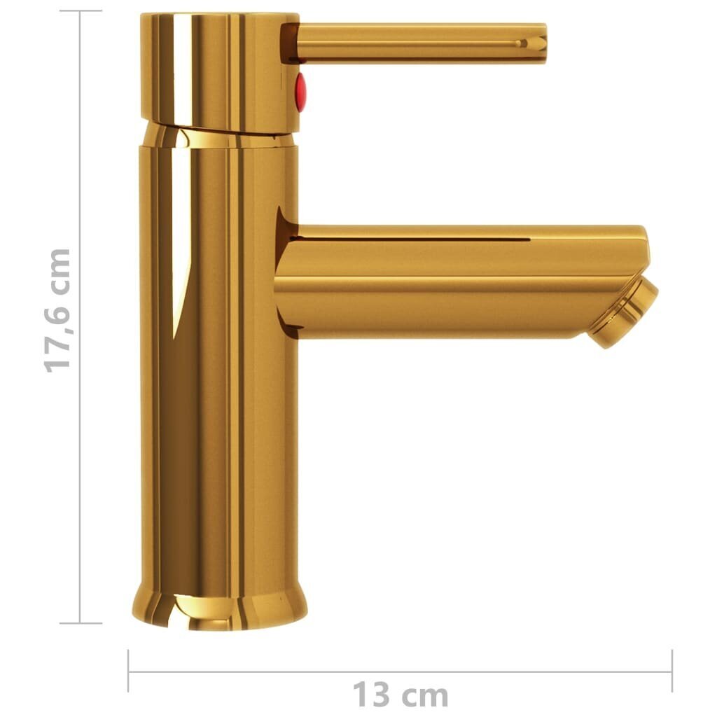 Vonios kambario praustuvo maišytuvas vidaXL, 130x176 mm hind ja info | Vannitoa segistid | kaup24.ee