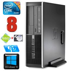 HP 8100 Elite SFF i5-650 8GB 120SSD+2TB DVD WIN10 [refurbished] hind ja info | Lauaarvutid | kaup24.ee