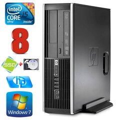 HP 8100 Elite SFF i5-650 8GB 120SSD+2TB DVD WIN7Pro [refurbished] hind ja info | Lauaarvutid | kaup24.ee