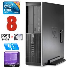 HP 8100 Elite SFF i5-650 8GB 240SSD+1TB DVD WIN10Pro [refurbished] hind ja info | Lauaarvutid | kaup24.ee