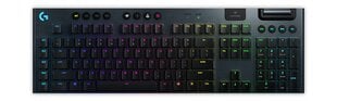 Беспроводная игровая клавиатура Logitech G915 LIGHTSPEED, черная цена и информация | Клавиатура с игровой мышью 3GO COMBODRILEW2 USB ES | kaup24.ee