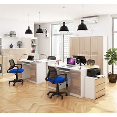 Письменный стол NORE A-11, белый/бежевый цена и информация | Компьютерные, письменные столы | kaup24.ee