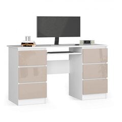 Письменный стол NORE A-11, белый/бежевый цена и информация | Компьютерные, письменные столы | kaup24.ee