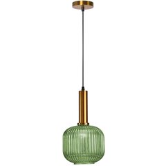 Rippvalgusti Retro Glass B, Green цена и информация | Потолочный светильник, 38 x 38 x 24 см | kaup24.ee